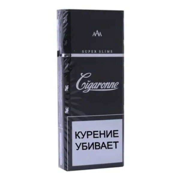 Сигареты Cigaronne Super Slims Black (Россия)