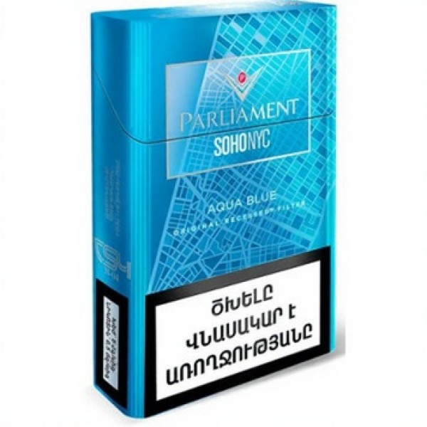 Сигареты Parliament SohoNyc Aqua Blue